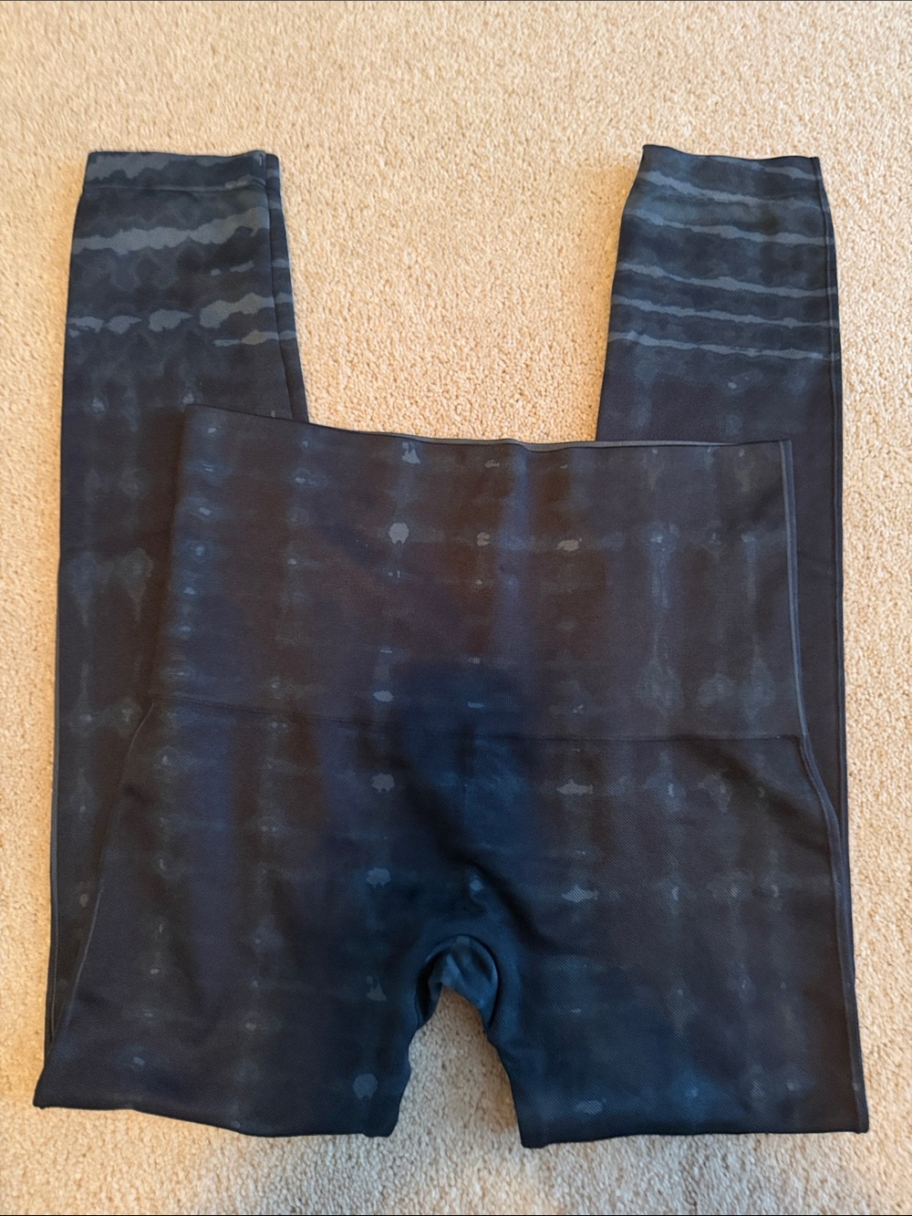 SPANX Women’s 1x Navy Subtle  Tie-Dye Leggings